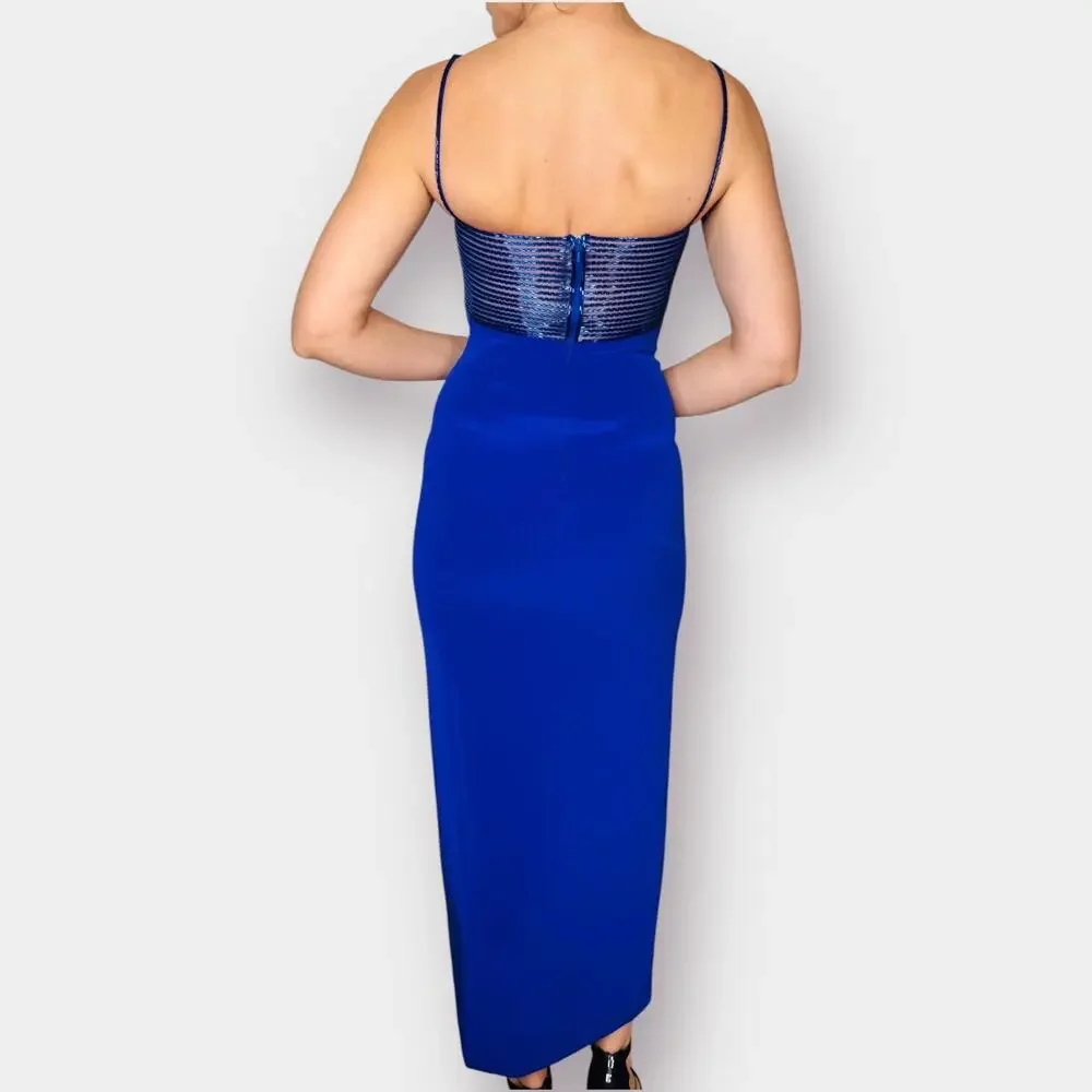 90s NiteLine‎ Blue Formal Dress